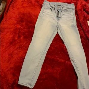 Light wash denim jeans